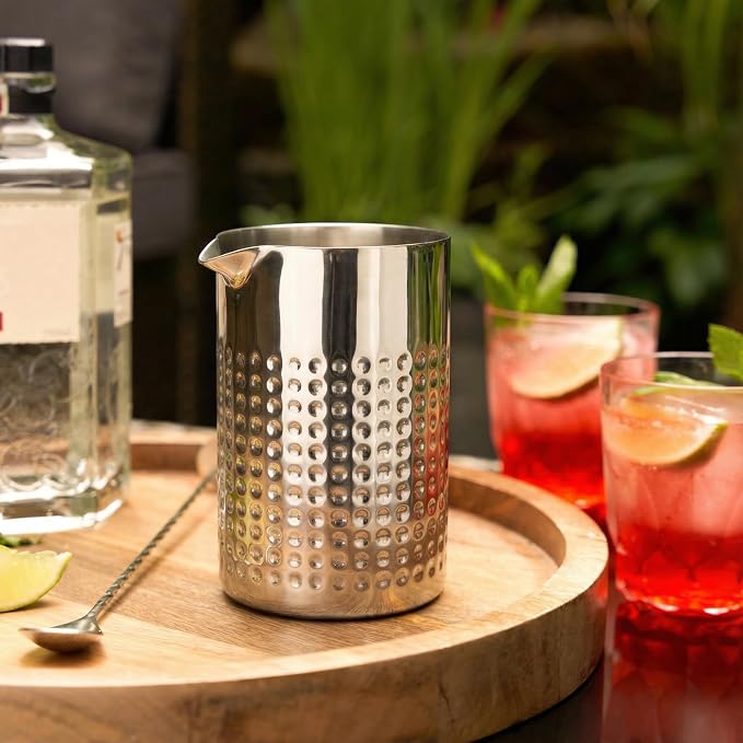 Elsjoy 18 oz Stainless Steel Cocktail Mixing Glass, Double Walled Bartender - Image 6