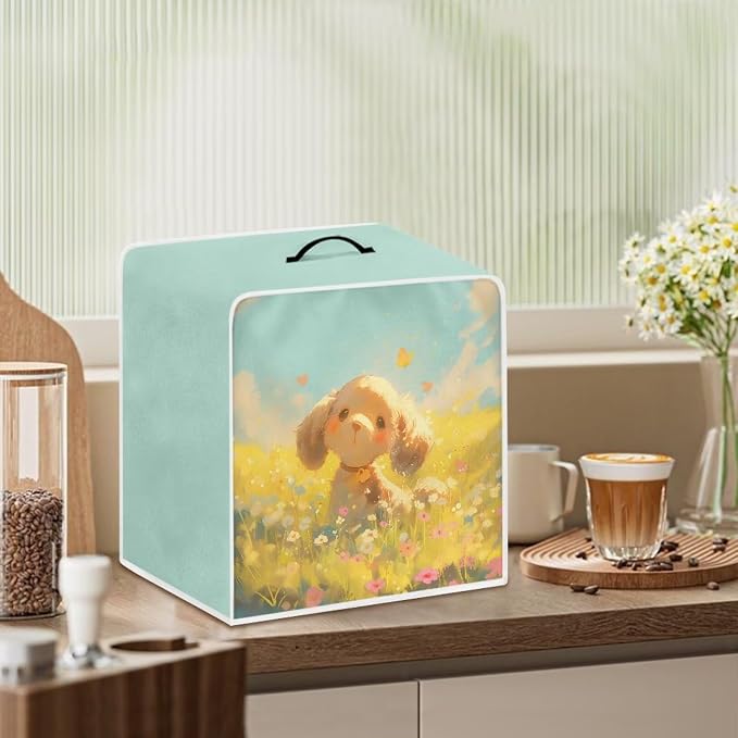 Dog Daisy Coffee Machine Dust Cover Waterproof Universal Barista Express - Image 3
