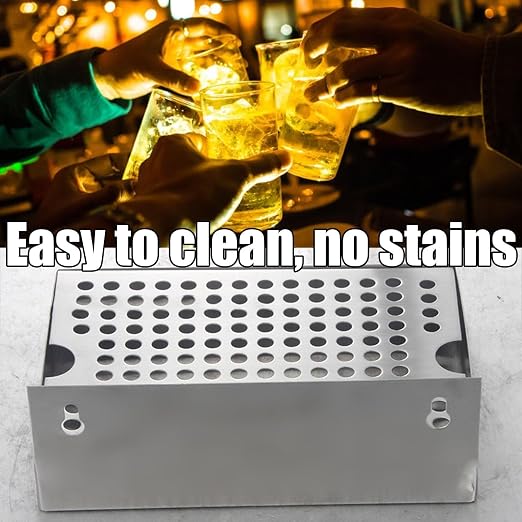 Sturdy 304 Nonrust Steel Wall Mounted Rectangular Pubs Drip Tray Feature Quick - Image 5
