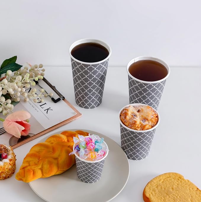 Lamosi Coffee Cups 16 oz 180 Pack, Disposable Coffee Cups, Disposable Cup - Image 4
