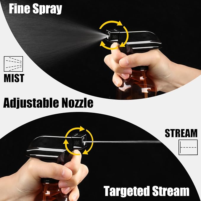 Spray Bottles 2 Pack 10 oz Refillable Plastic Squirt Bottle - Image 3