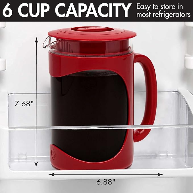 Primula Burke Deluxe Cold Brew Iced Coffee Maker, Comfort Grip Handle, Durable - Image 4