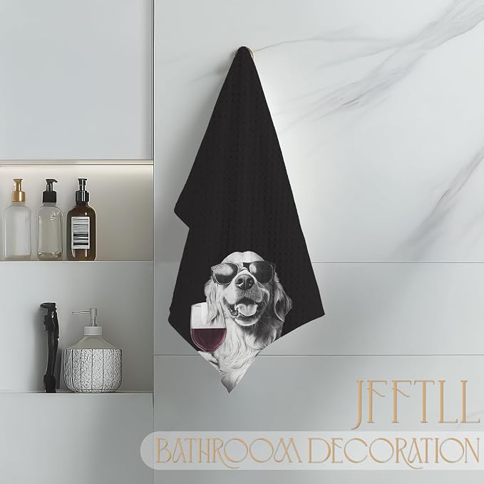 Golden Retriever Decor Kitchen Towels, Bar Towels - Image 4