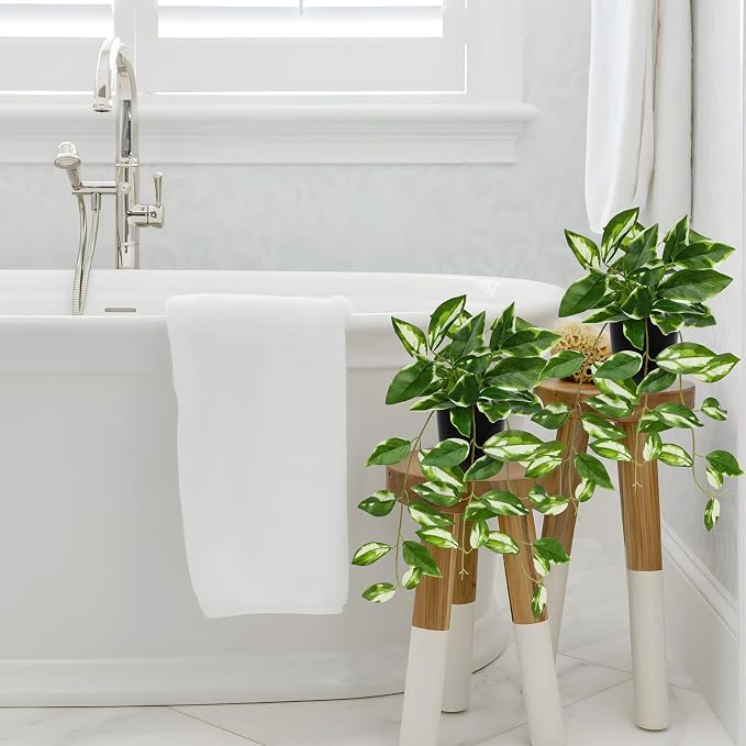 Briful Small Fake Plants Indoor Realistic Faux Trailing Plant Artificial Potted - Image 5