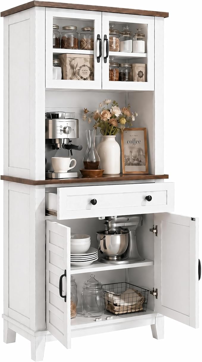 IDEALHOUSE Farmhouse Coffee Bar Cabinet by IDEALHOUSE