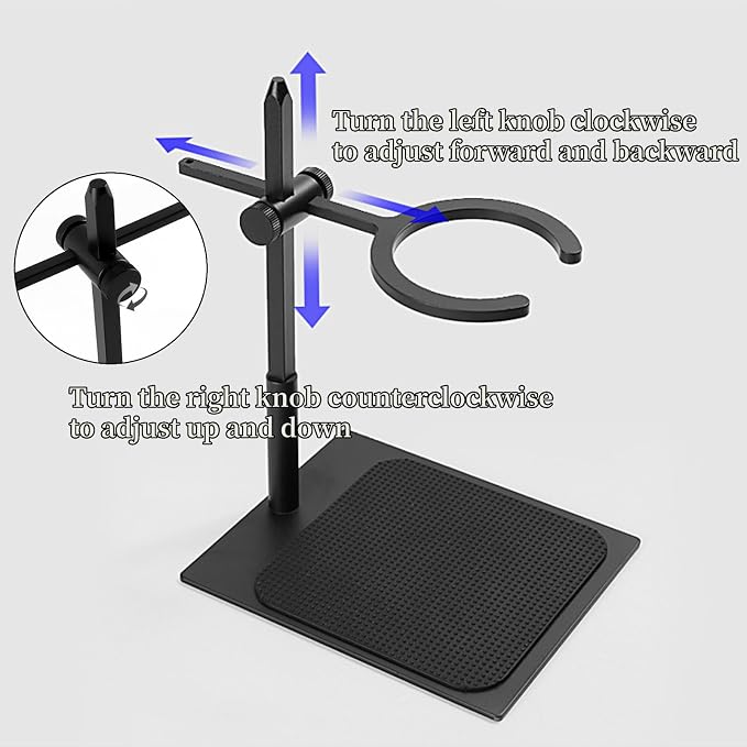 AUNMAS Pour Over Coffee Stand, Aluminum Alloy Adjustable Dripper Station - Image 4