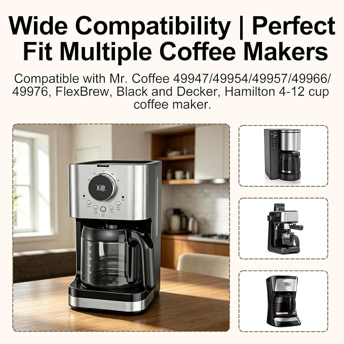 2 Pack Coffee Maker Brew Basket Spring Loaded Stopper Replacement Kit - Image 4