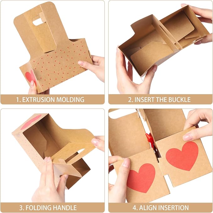 Tinlade 2 Cup Heart Disposable Drink Carrier - Image 5