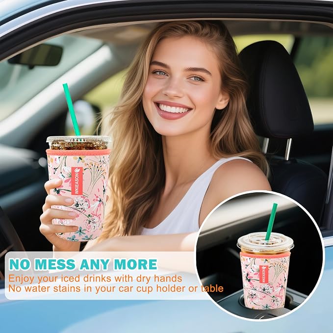 WK IEASON Reusable Iced Coffee Cup Sleeve - Image 4