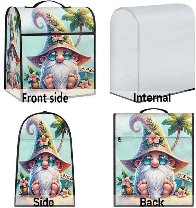 Gnome Kitchen Aid Mixer Cover Compatible Stand Mixer Dust Cover | Beach Summer - Image 7