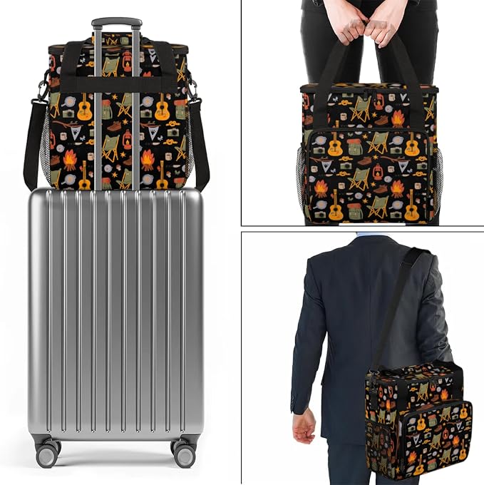 Camping Coffee Maker Travel Bag, Camping Large Carrying Storage Case Insulated - Image 7