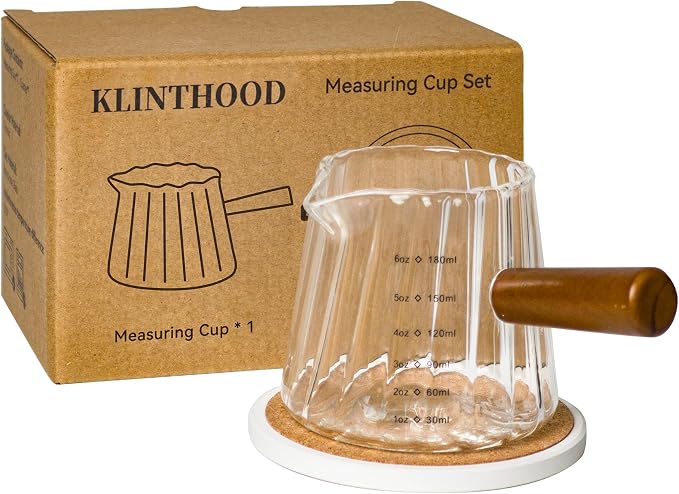Glass Measuring Cup 6OZ, Espresso Accessories, Expresso Shots Cup, Espresso by Unknown