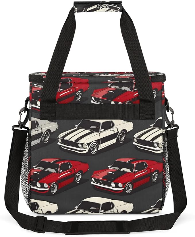 Cool Cars Coffee Maker Carring Bag, Large Insulated Storage Organizer Case Tote - Image 5