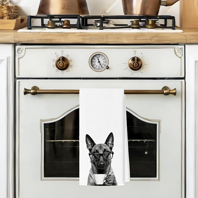 Funny Belgian Malinois Kitchen Towels, Dog Kitchen Accessories, Dog Chef Gifts - Image 2