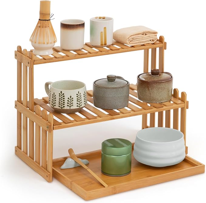 Kathfly 14.6" 2-Tier Matcha Station Shelf Stand by Kathfly