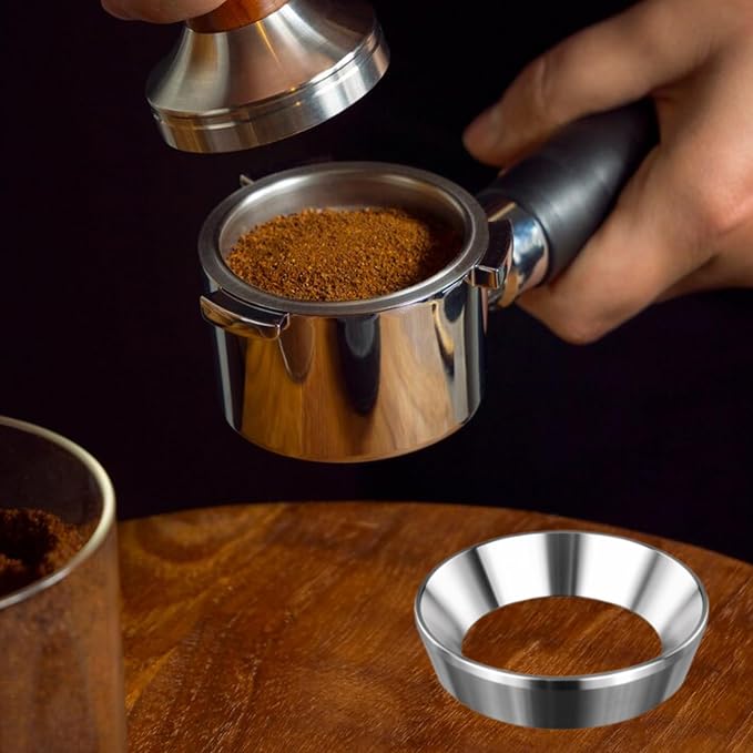 58mm Espresso Dosing Funnel, Amlits Stainless Steel Coffee Dosing Ring - Image 7