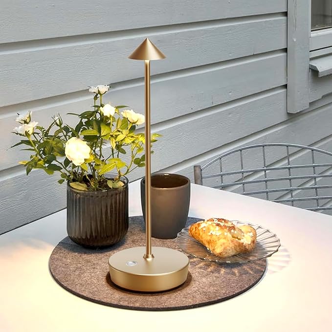 Rechargeable Cordless Table Lamp, 6000mAh LED Battery Operated Desk Lamp Touch - Image 2