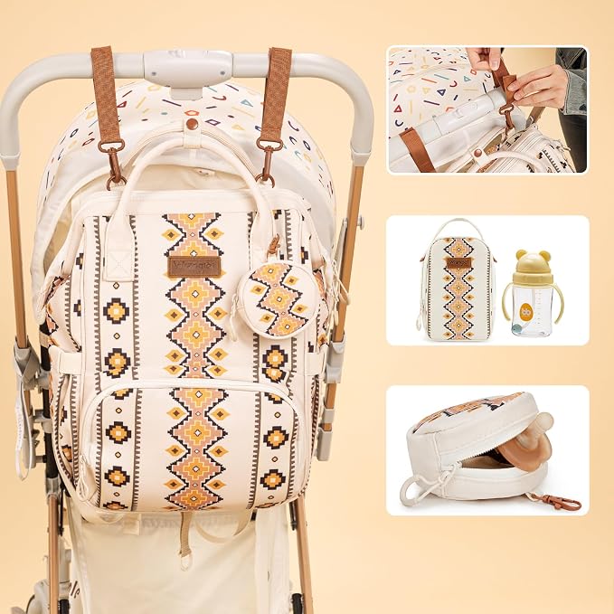 Montana West Wrangler Callie Diaper Bag Backpack - Image 4