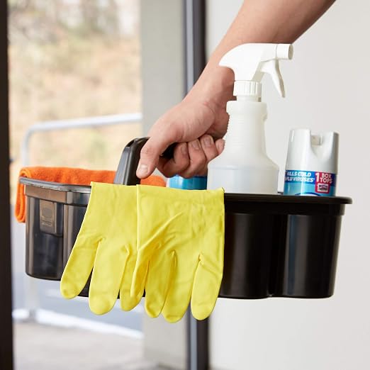 Rubbermaid Commercial Products Deluxe Carry Caddy, Cleaning Storage - Image 2