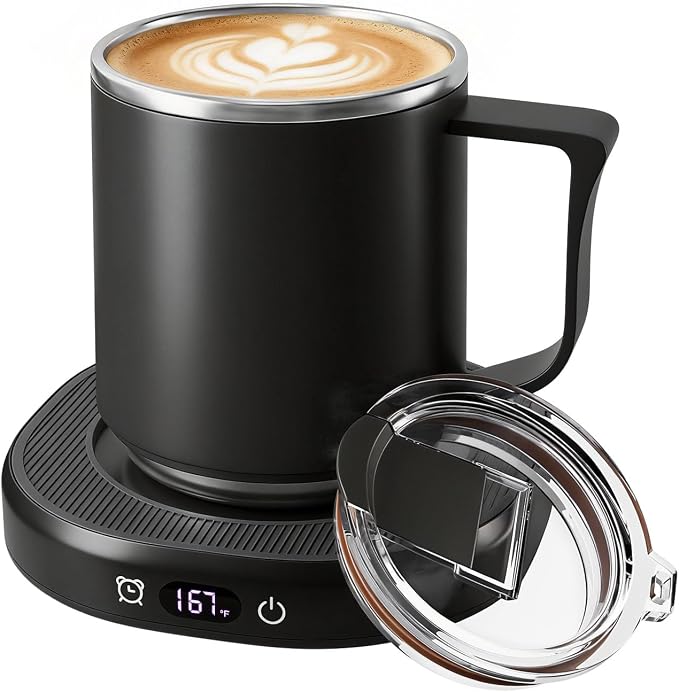 Coffee Mug Warmer & Mug Set, Electric Beverage Milk Tea Water Cup Warmer by Dltsli
