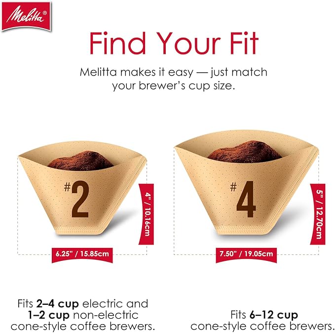 Melitta #2 Unbleached Coffee Filters, Natural Brown, Flavor Enhancing Coffee - Image 7