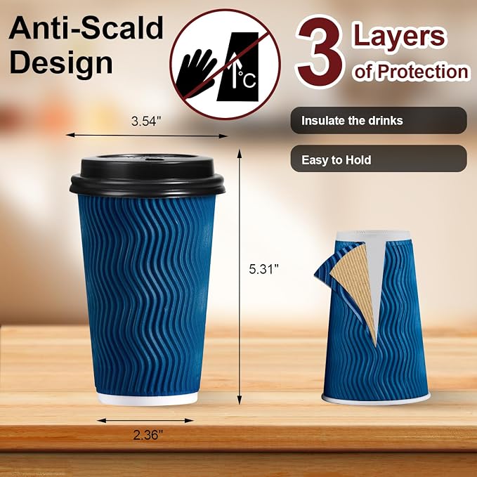 Lamosi Disposable Coffee Cups - Image 2