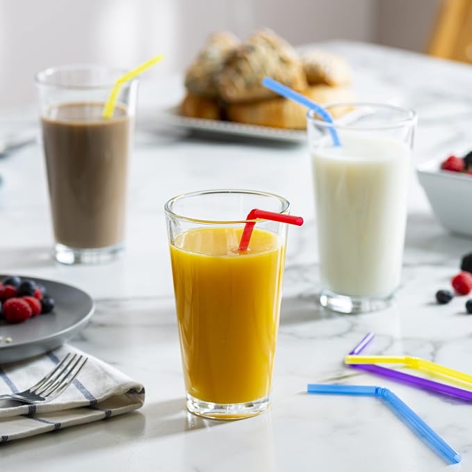 Comfy Package Flexible Plastic Drinking Straws - Image 5