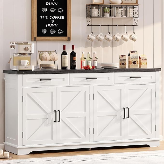 usikey Large Sideboard Buffet Cabinet - Image 3