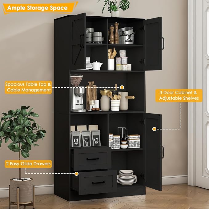 Kitchen Pantry Storage Cabinet - Image 8