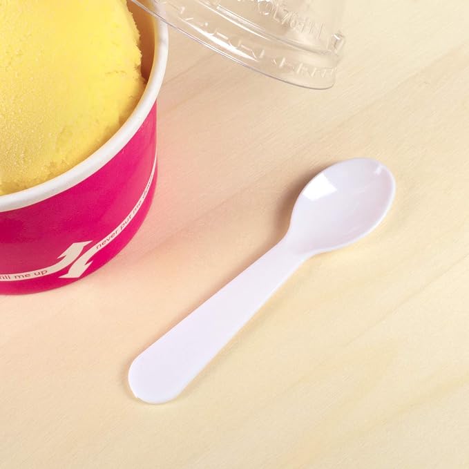 Karat U2450W 2.9" PS Disposable Tasting Spoon - Image 9
