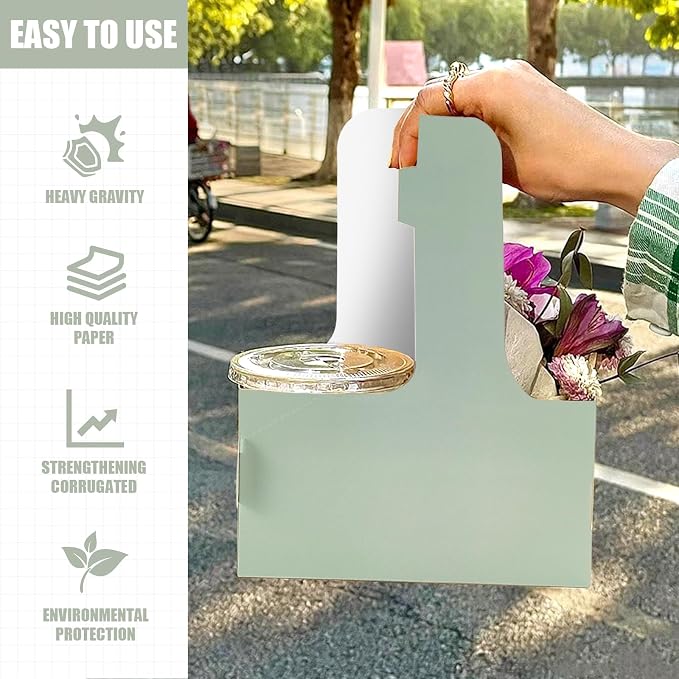 2 Cup Disposable Drink Carrier for Delivery - Image 5