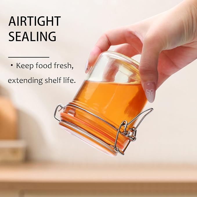 Flrolove 8 oz Small Airtight Glass Jars - Image 5