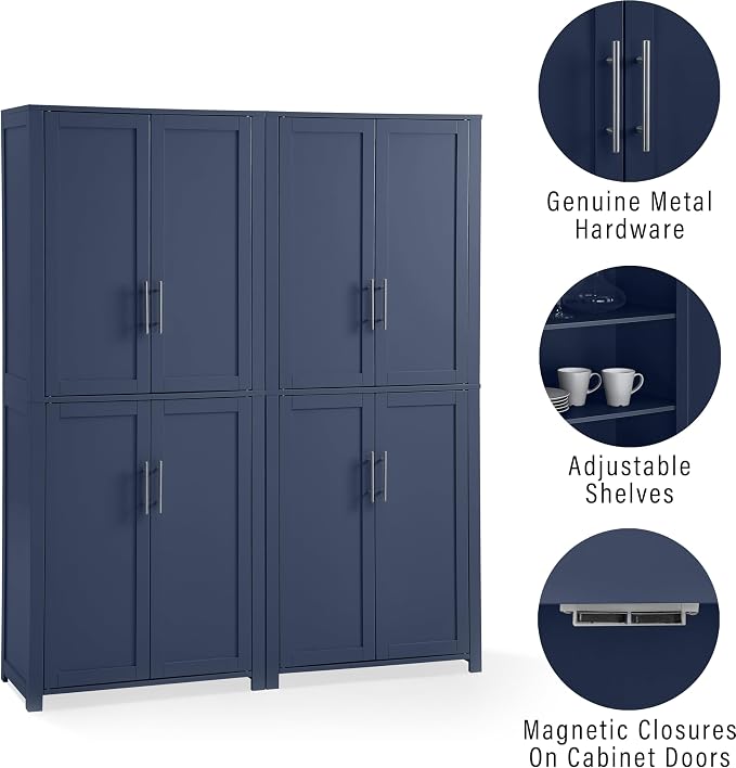 Crosley Furniture Savannah 2-Piece Pantry Storage Cabinet Set - Image 6