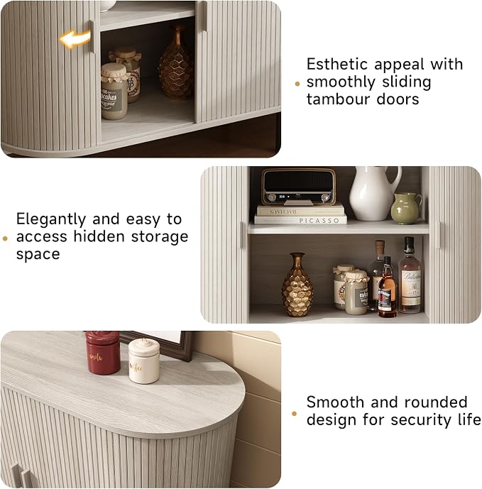 ONBRILL 40" Sideboard Buffet Cabinet - Image 5
