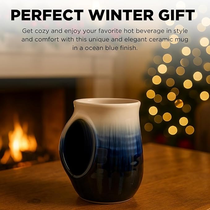 Hand Warmer Mug, Ceramic and Hand Painted - Image 4