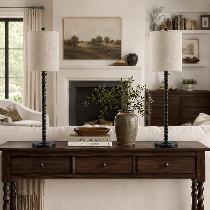 Buffet Lamps, Table Lamps Set of 2-30" H Tall - Image 4