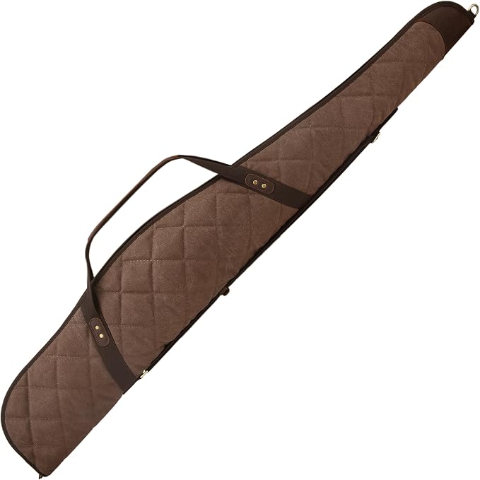 Tas Trost Scoped Rifle Soft Case 41“& 55” Long Gun Bag, Canvas Leather Shotgun - Image 6