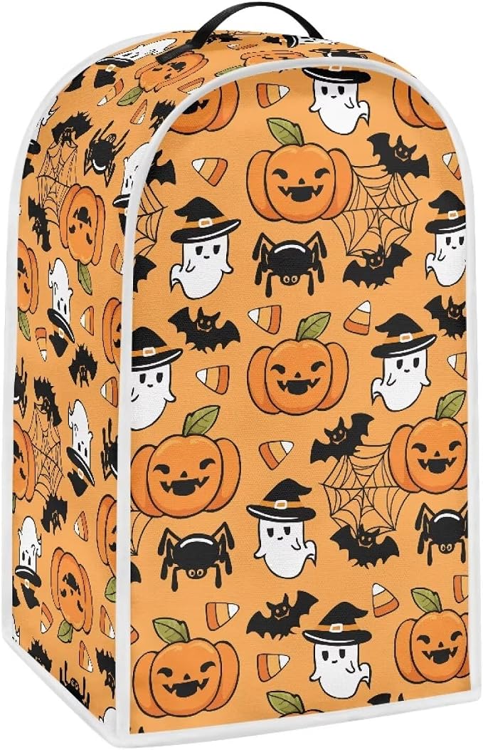 Cute Pumpkin Ghost Blender Dust Cover Anti Fingerprint Polyester Stand Mixer or by Unknown