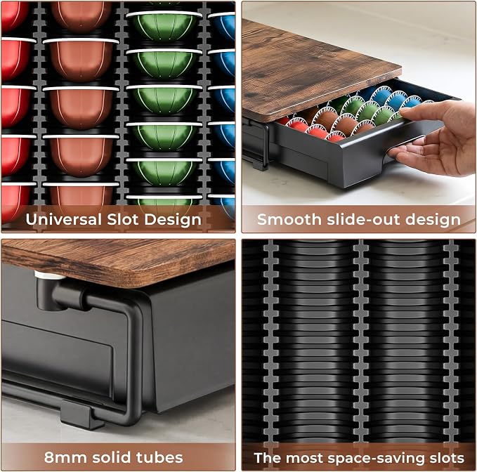 EVERIE Wooden Coffee Pod Storage Drawer - Image 4