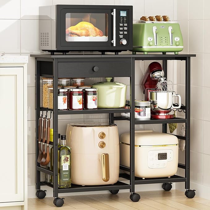 Microwave Cart, 6-Tier Microwave Stand by Draelibor