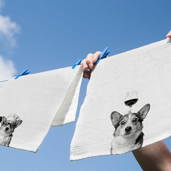 Funny Corgi Hand Towels, Corgi Gifts - Image 5