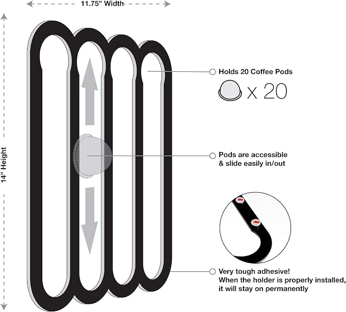 Demi's Home Adhesive Coffee Pod Holder - Image 2