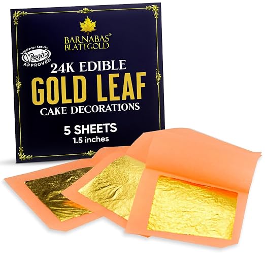 Barnabas Blattgold Edible Gold Leaf 24K by BARNABASBLATTGOLD