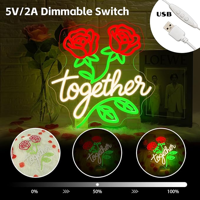 Looklight Together Neon Sign Wedding Neon Signs - Image 6