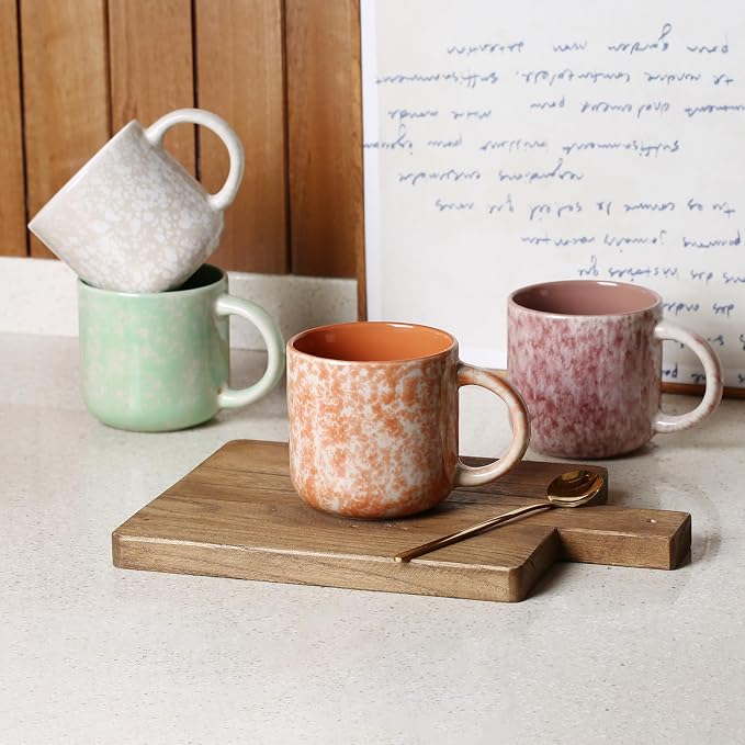 MONITO 12 OZ Coffee Mugs Set of 6, Modern Coffee Mugs Set - Image 8