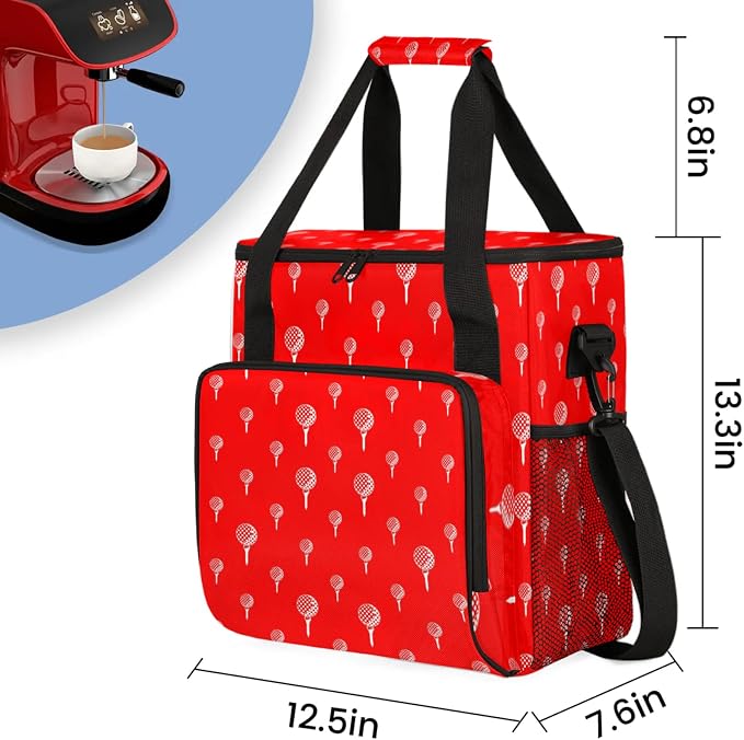 Golf Ball Coffee Maker Travel Bag, Golf Ball Large Carrying Storage Case - Image 2