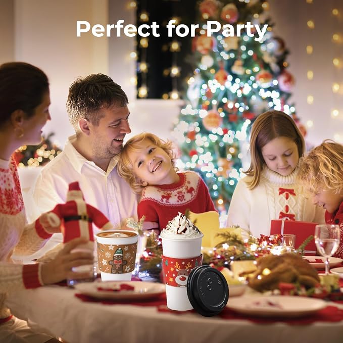 FMP Brands 1000 Pack Christmas Coffee Sleeves - Image 5