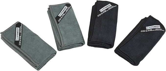 FABULETTA 4 Pack Microfiber Espresso Cleaning Cloth Set - Image 3