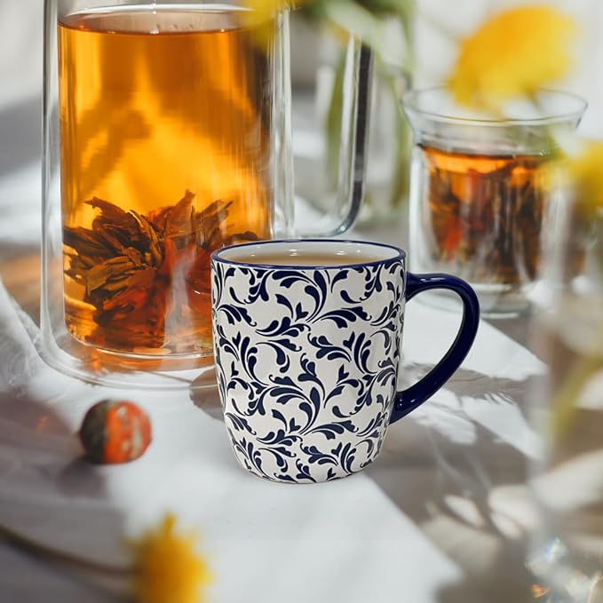 Schliersee 18 OZ Large Coffee Mugs Set of 6, Ceramic Mug - Image 6