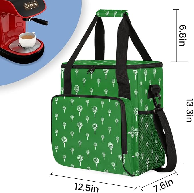 Golf Ball Coffee Maker Travel Bag, Golf Ball Large Carrying Storage Case - Image 2